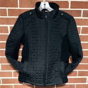 Weatherproof Women's Sz PXL Quilted Black Winter Jacket Coat Full Zip Pockets